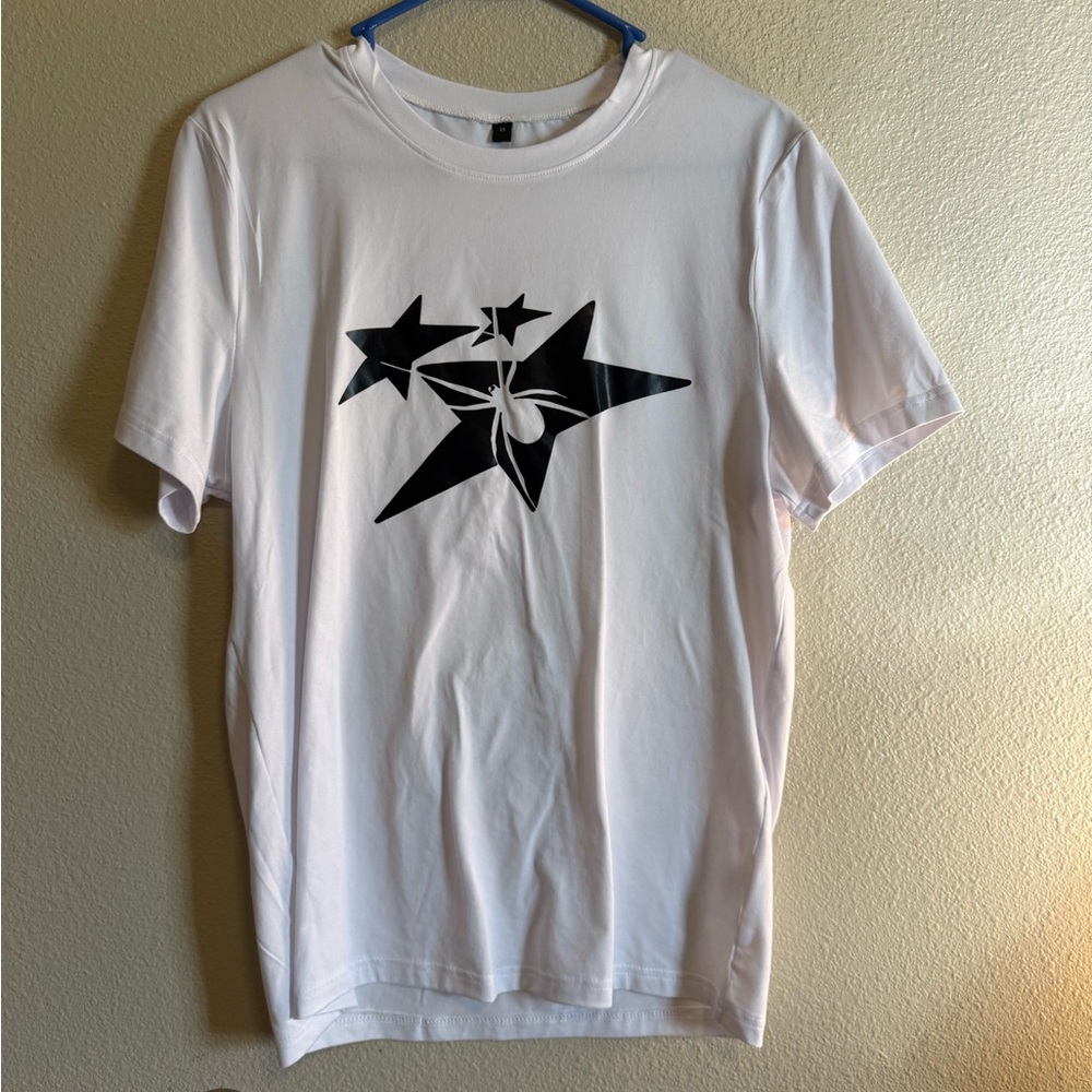 SHEIN White Star Print Men's Tee